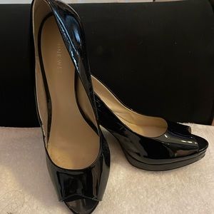Nine West platform heels black size 9. 3 inche heels